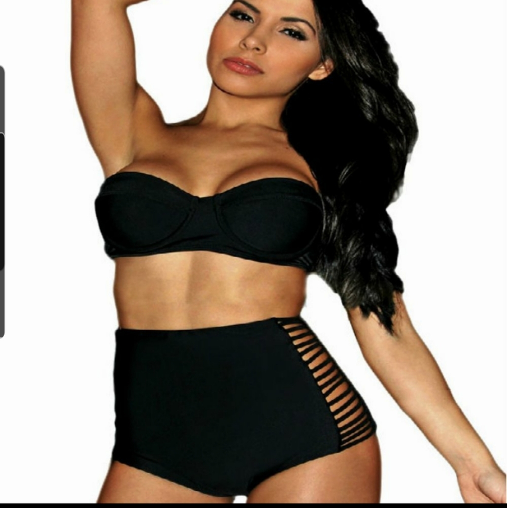 Blqck sexy unique bikini size small